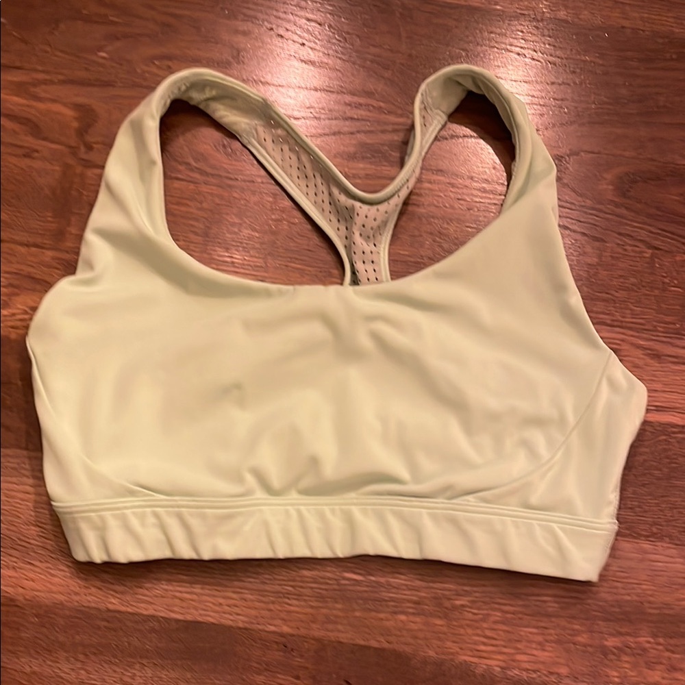 Athleta Cream Racerback Sports Bra for Intimates